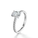 Pierścionek owalny diament z białego złota SBPZ_048